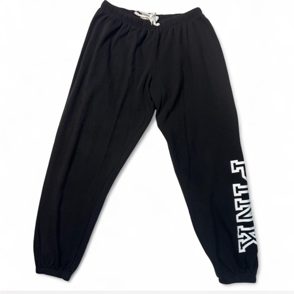 PINK Victoria's Secret Pants - PINK Victoria's Secret Black Joggers